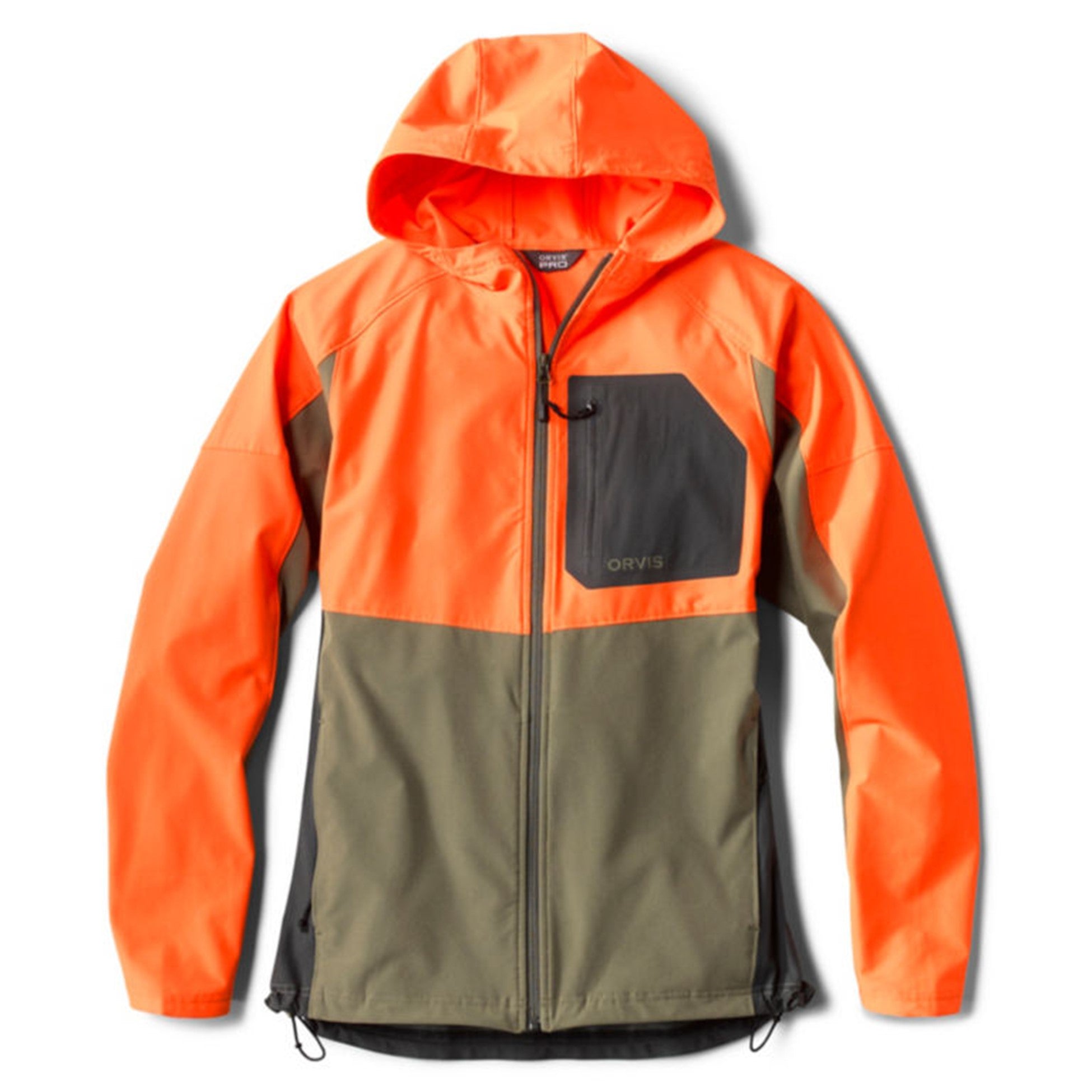 Pro LT Softshell Hoodie- Olive/Blaze